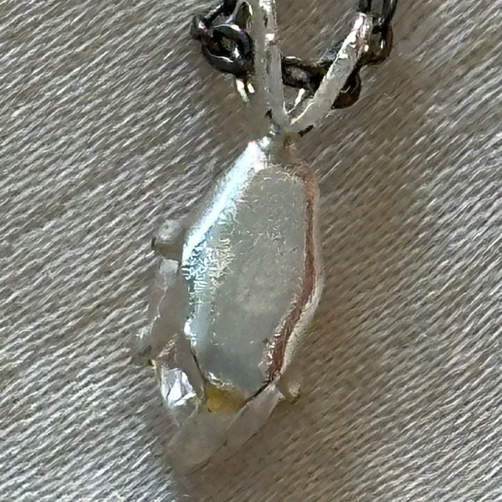Vintage‎ marquis shaped cubic zirconia pendant necklace